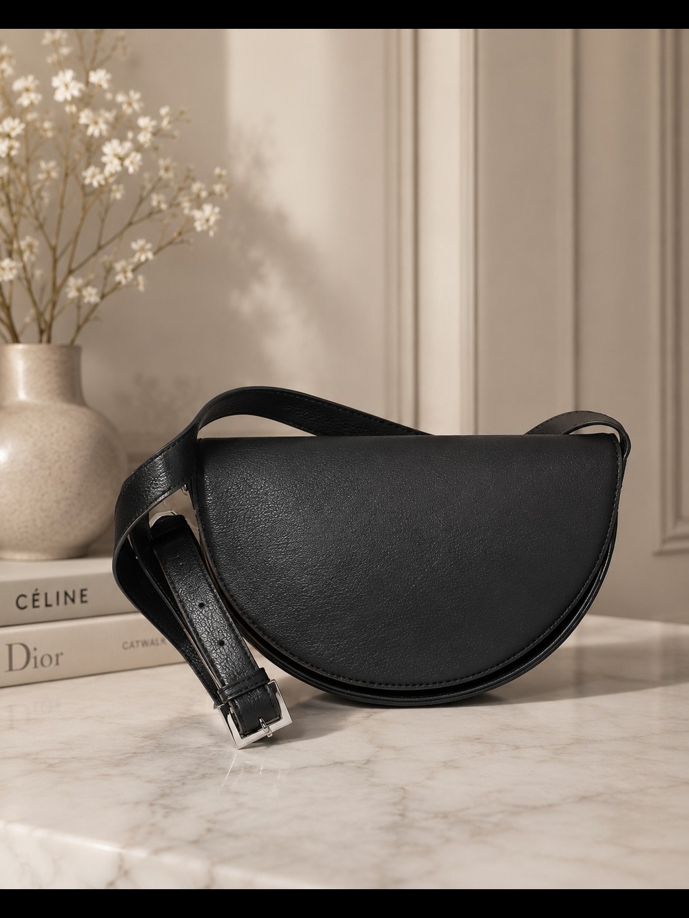 Black Half-Moon Primark Crossbody Bag -  NWOT